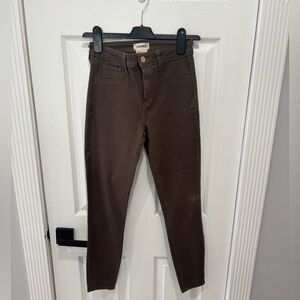 L'AGENCE, Size 26 Womens Mid Rise Skinny Jeggings Leggings Jeans in Mocha